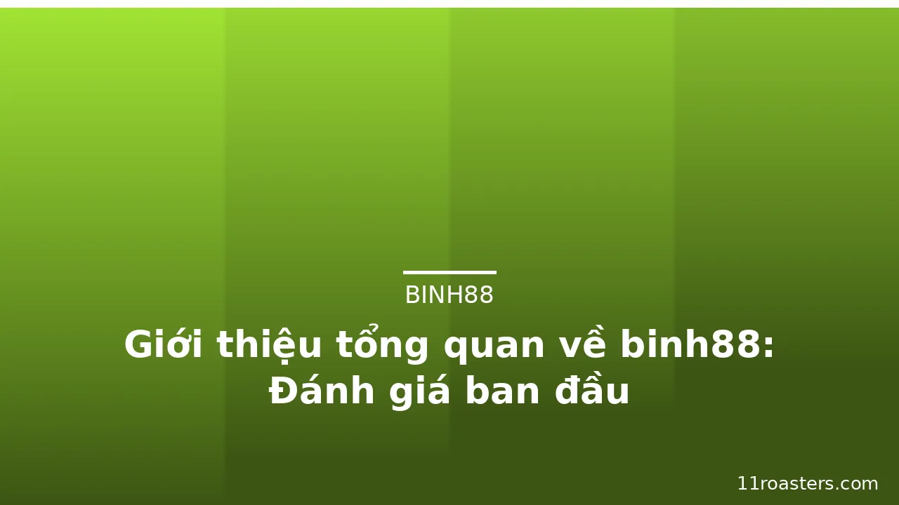 Giới thiệu tổng quan về binh88: Đánh giá ban đầu