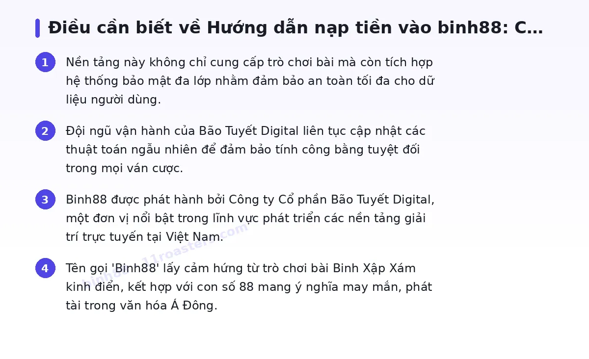 Những điều cần biết về binh88